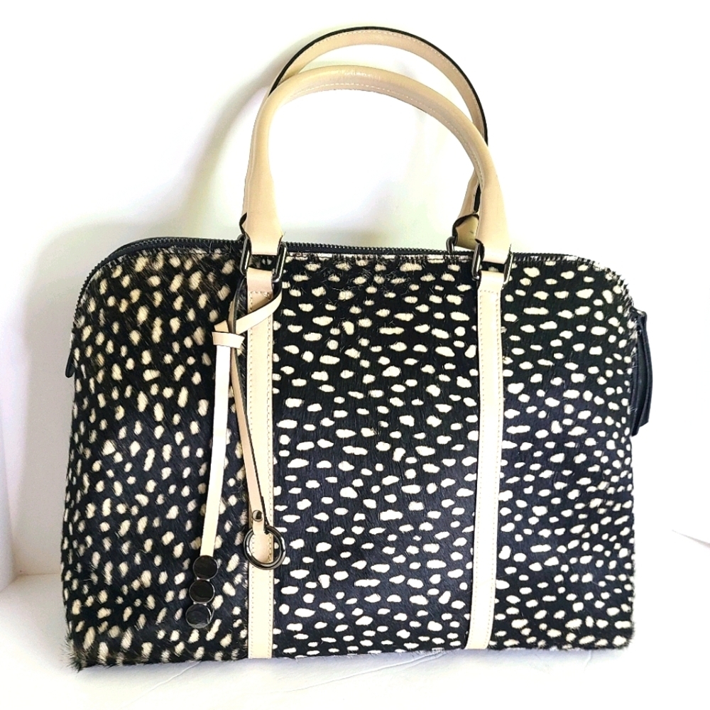 NEW Asia Bellucci Calf Hair Bag w/ shoulder strap